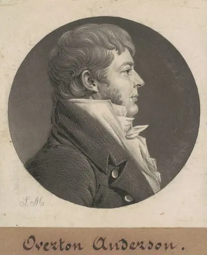 Overton Anderson, by Charles Balthazar Julien Févret de Saint-Mémin
