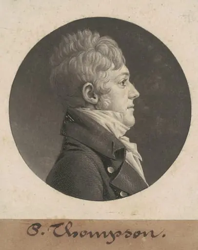 P. Thompson, by Charles Balthazar Julien Févret de Saint-Mémin
