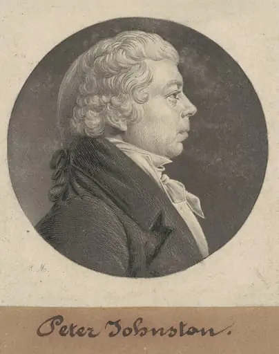 Peter Johnston, Jr., by Charles Balthazar Julien Févret de Saint-Mémin