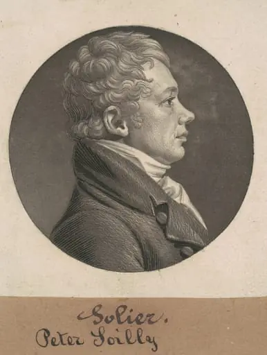 Peter Sailly, by Charles Balthazar Julien Févret de Saint-Mémin