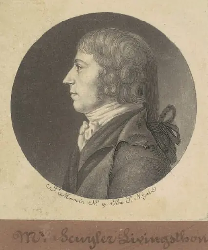 Peter Schuyler Livingston, by Charles Balthazar Julien Févret de Saint-Mémin