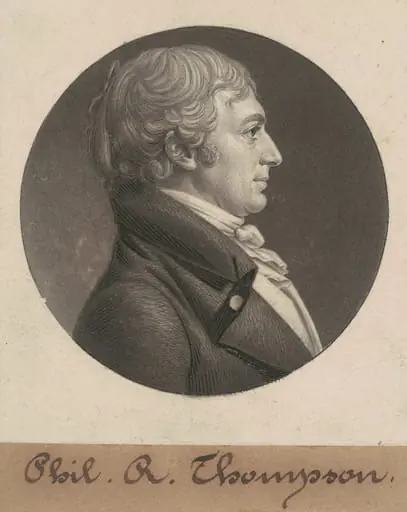 Philip Rootes Thompson, by Charles Balthazar Julien Févret de Saint-Mémin