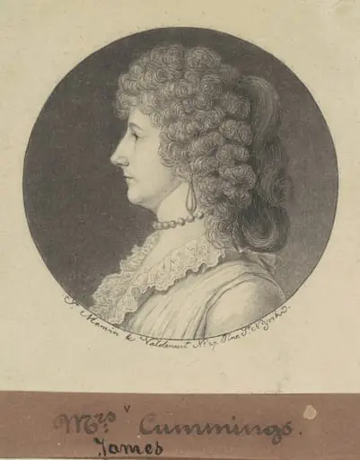 Phoebe Harisson Cuming, by Charles Balthazar Julien Févret de Saint-Mémin