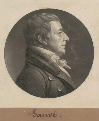 Pierre Sauvé, by Charles Balthazar Julien Févret de Saint-Mémin