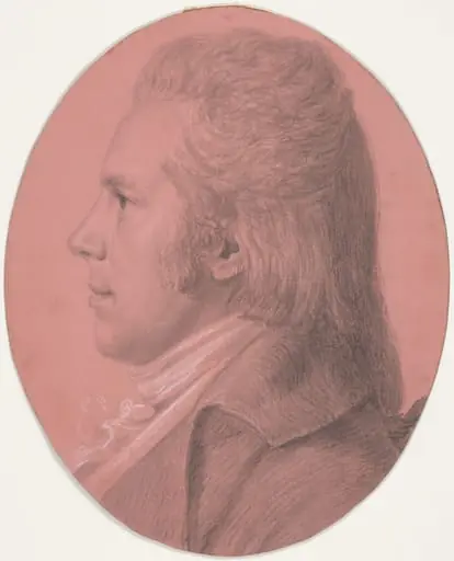 Portrait of Georges Arnold Fitzwilliam, by Charles Balthazar Julien Févret de Saint-Mémin