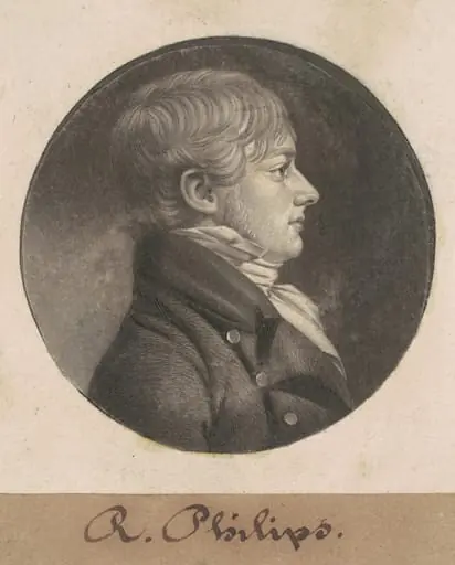 R. Philips, by Charles Balthazar Julien Févret de Saint-Mémin