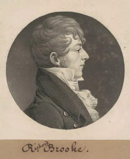 Richard Brooke, by Charles Balthazar Julien Févret de Saint-Mémin