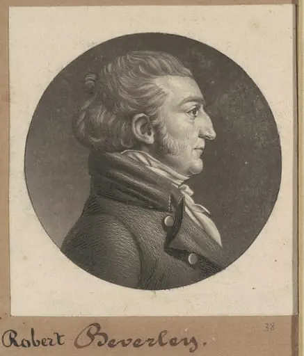 Robert Beverley IV, by Charles Balthazar Julien Févret de Saint-Mémin