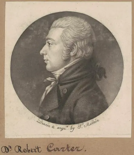 Robert Carter, by Charles Balthazar Julien Févret de Saint-Mémin