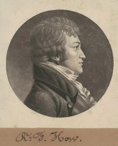 Robert F. How, by Charles Balthazar Julien Févret de Saint-Mémin