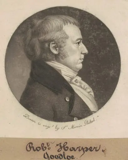 Robert Goodloe Harper, by Charles Balthazar Julien Févret de Saint-Mémin