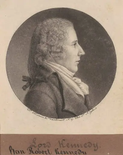 Robert Kennedy, by Charles Balthazar Julien Févret de Saint-Mémin