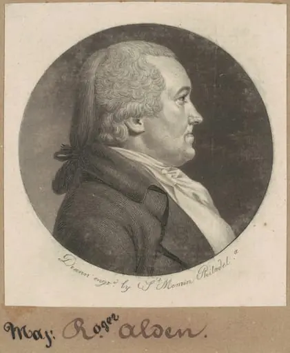 Roger Alden, by Charles Balthazar Julien Févret de Saint-Mémin