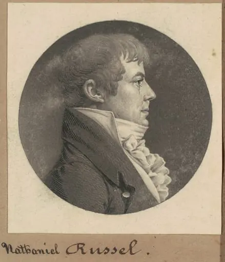 Russell, by Charles Balthazar Julien Févret de Saint-Mémin