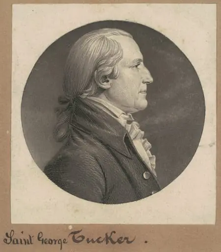 Saint George Tucker, by Charles Balthazar Julien Févret de Saint-Mémin