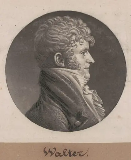 Samuel Purviance Walker, by Charles Balthazar Julien Févret de Saint-Mémin