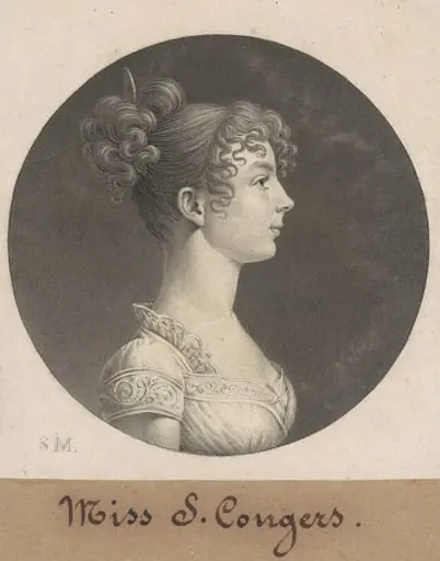 Sarah C. Conyers, by Charles Balthazar Julien Févret de Saint-Mémin