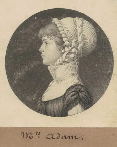 Sarah Eve Adams, by Charles Balthazar Julien Févret de Saint-Mémin