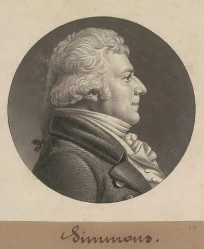 Simmons, by Charles Balthazar Julien Févret de Saint-Mémin