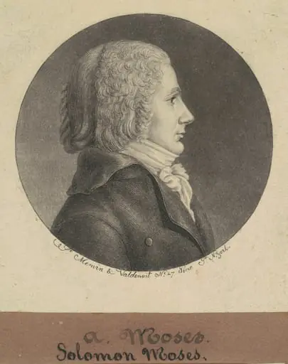 Solomon Moses, by Charles Balthazar Julien Févret de Saint-Mémin