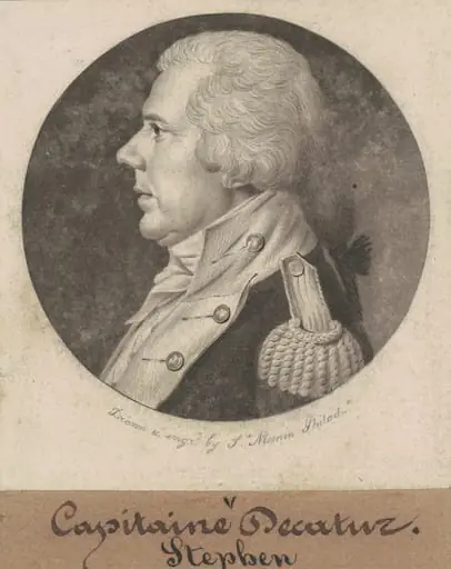 Stephen Decatur, Sr., by Charles Balthazar Julien Févret de Saint-Mémin