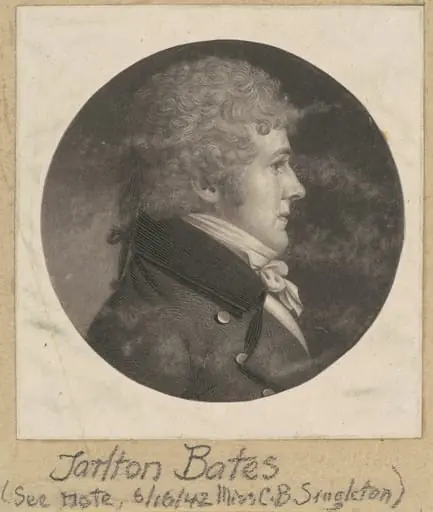 Tarlton Bates, by Charles Balthazar Julien Févret de Saint-Mémin