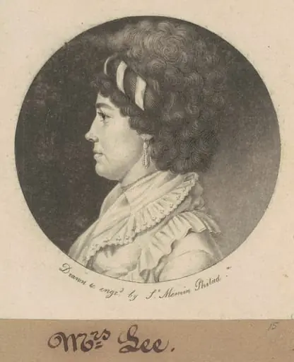 Temperance Hedge Lee, by Charles Balthazar Julien Févret de Saint-Mémin