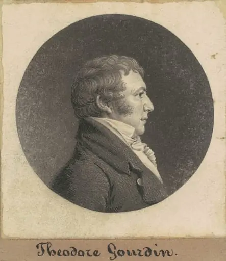 Theodore Gourdin, by Charles Balthazar Julien Févret de Saint-Mémin