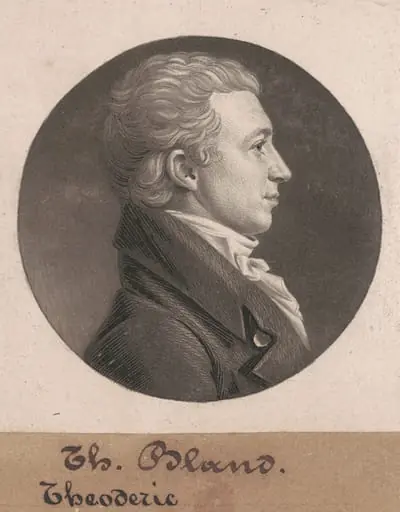 Theodorick Bland, by Charles Balthazar Julien Févret de Saint-Mémin