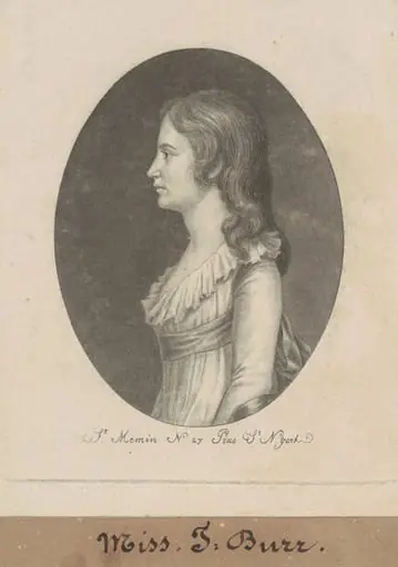 Theodosia Burr, by Charles Balthazar Julien Févret de Saint-Mémin