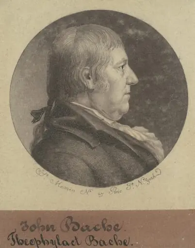 Theophylact Bache, by Charles Balthazar Julien Févret de Saint-Mémin