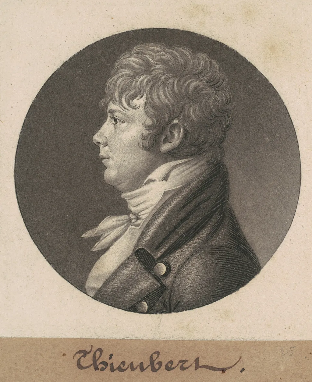 Thieubert, by Charles Balthazar Julien Févret de Saint-Mémin, ink, 1803