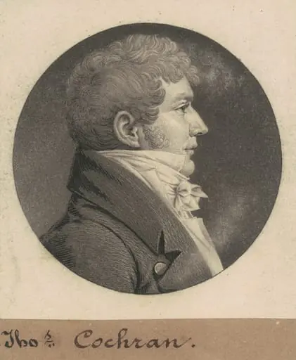 Thomas Cochran, by Charles Balthazar Julien Févret de Saint-Mémin