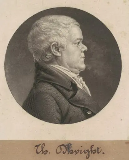 Thomas Dwight, by Charles Balthazar Julien Févret de Saint-Mémin