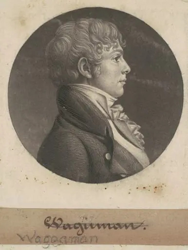 Thomas Ennalls Waggaman, by Charles Balthazar Julien Févret de Saint-Mémin