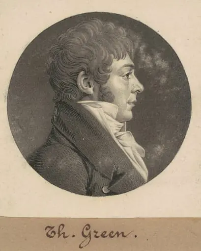 Thomas Green, by Charles Balthazar Julien Févret de Saint-Mémin
