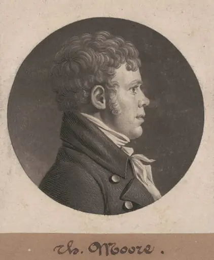 Thomas Moore, by Charles Balthazar Julien Févret de Saint-Mémin
