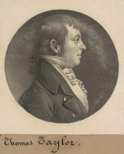 Thomas Taylor, by Charles Balthazar Julien Févret de Saint-Mémin