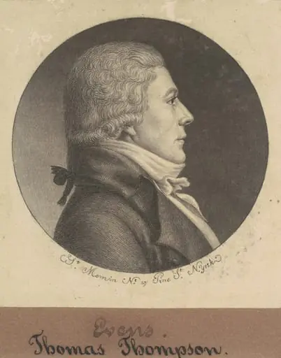 Thomas Thompson, by Charles Balthazar Julien Févret de Saint-Mémin