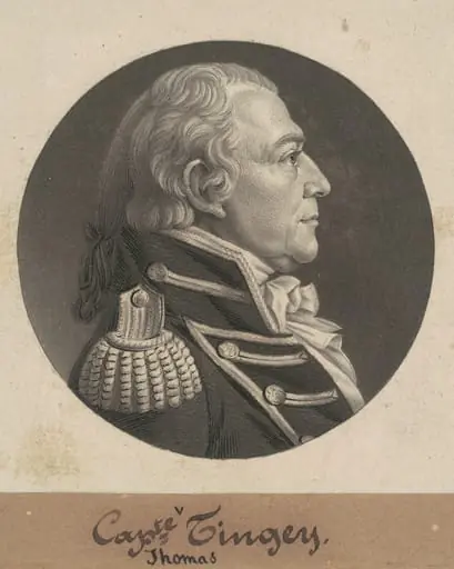 Thomas Tingey, by Charles Balthazar Julien Févret de Saint-Mémin