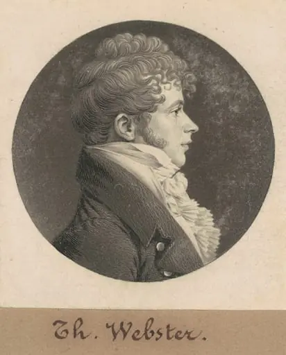 Thomas Webster, by Charles Balthazar Julien Févret de Saint-Mémin