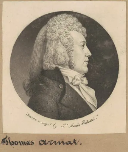 Thomas Wright Armat, by Charles Balthazar Julien Févret de Saint-Mémin