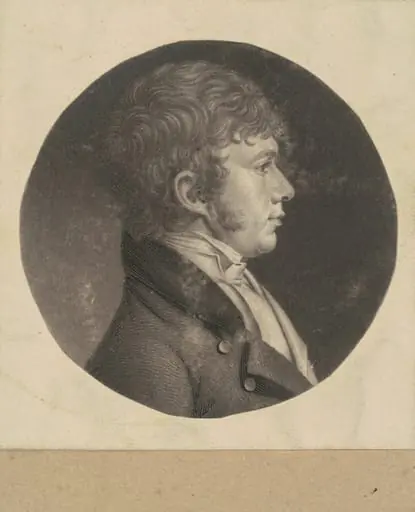 Unidentified Man, by Charles Balthazar Julien Févret de Saint-Mémin