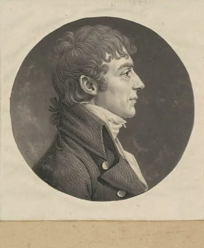 Unidentified Man, by Charles Balthazar Julien Févret de Saint-Mémin