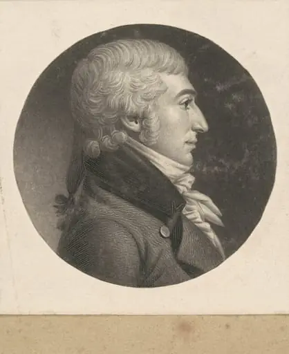 Unidentified Man, by Charles Balthazar Julien Févret de Saint-Mémin