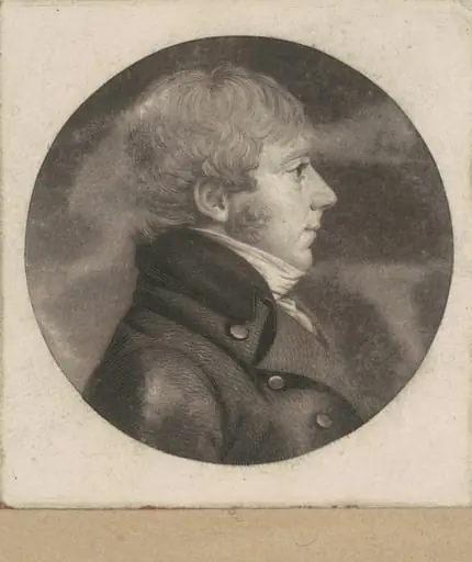 Unidentified Man, by Charles Balthazar Julien Févret de Saint-Mémin