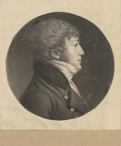 Unidentified Man, by Charles Balthazar Julien Févret de Saint-Mémin