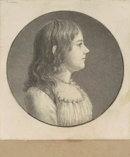 Unidentified Young Woman, by Charles Balthazar Julien Févret de Saint-Mémin