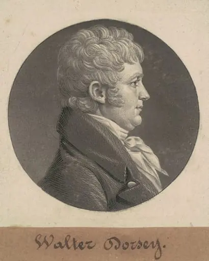 Walter Dorsey, by Charles Balthazar Julien Févret de Saint-Mémin