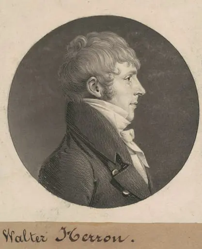 Walter Herron, by Charles Balthazar Julien Févret de Saint-Mémin
